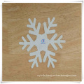 White Polyester Felt Snowflakes for New Year, Christmas Decoration